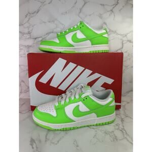 WOMENS Size 8.5 NIKE W DUNK LOW HV0842-133 Sail Green Strike White Neon New